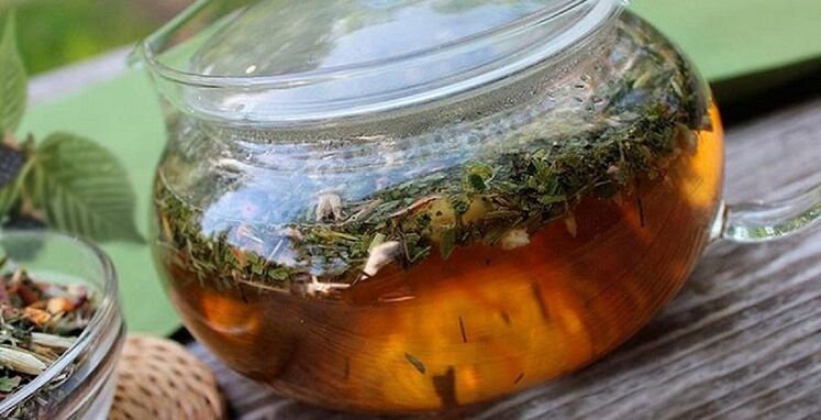 Té de herbas para ampliar o pene